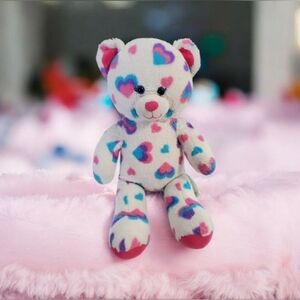 Build a Bear Workshop White Bear with Hearts